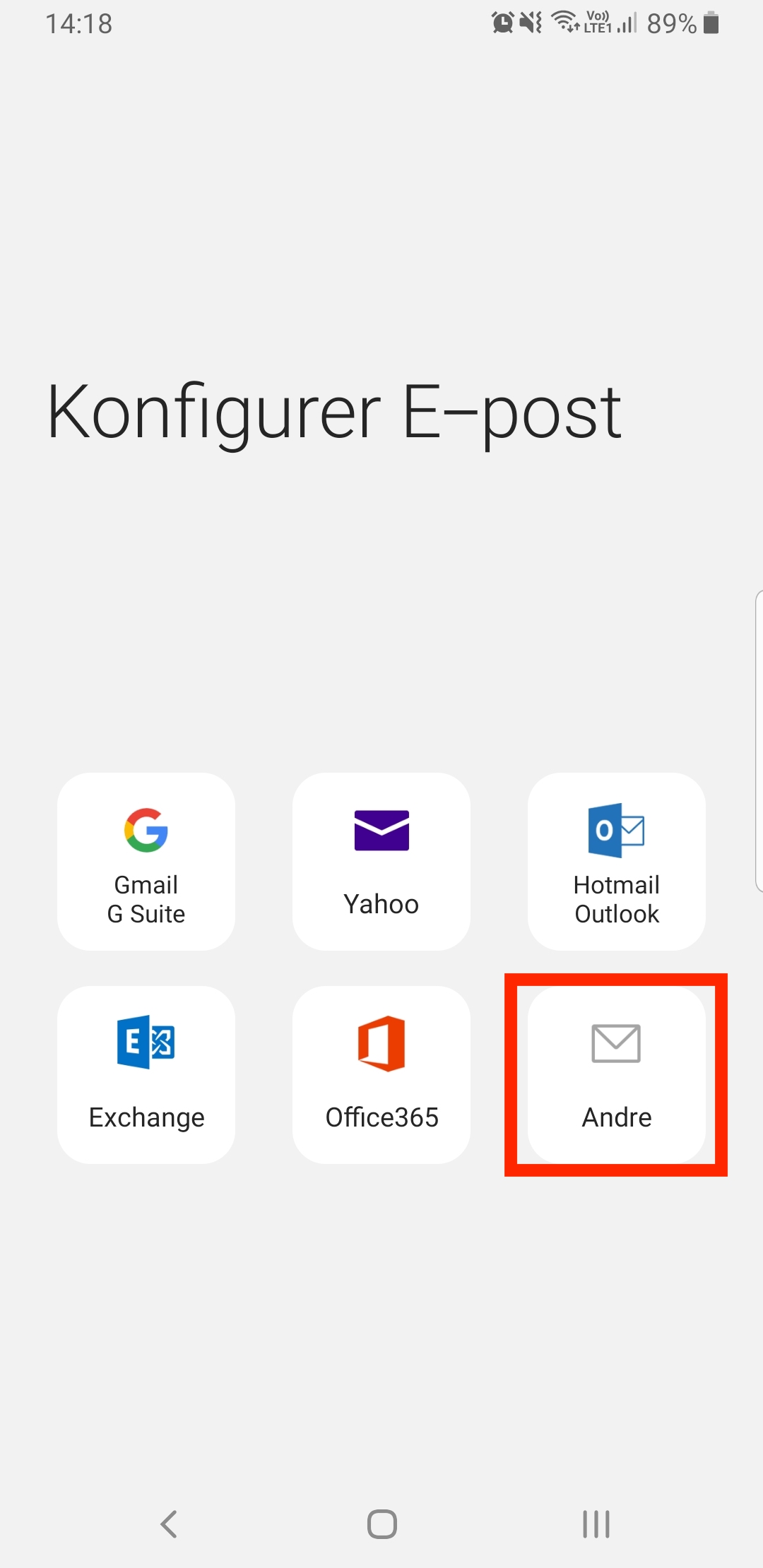 Spørsmål og svar — Hvordan leser jeg epost med Samsung Galaxy (Android)?